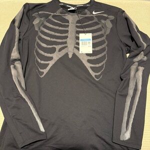 *RARE* Nike Running  Dri-Fit Skeleton Long Sleeve Shirt